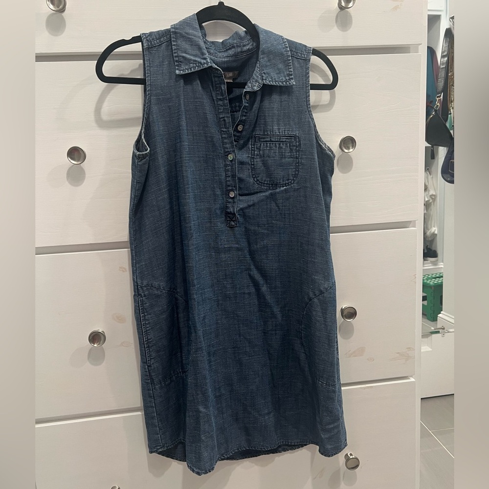 J. Jill lightweight denim dress with pockets